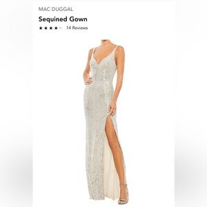 Mac Duggal sequined gown